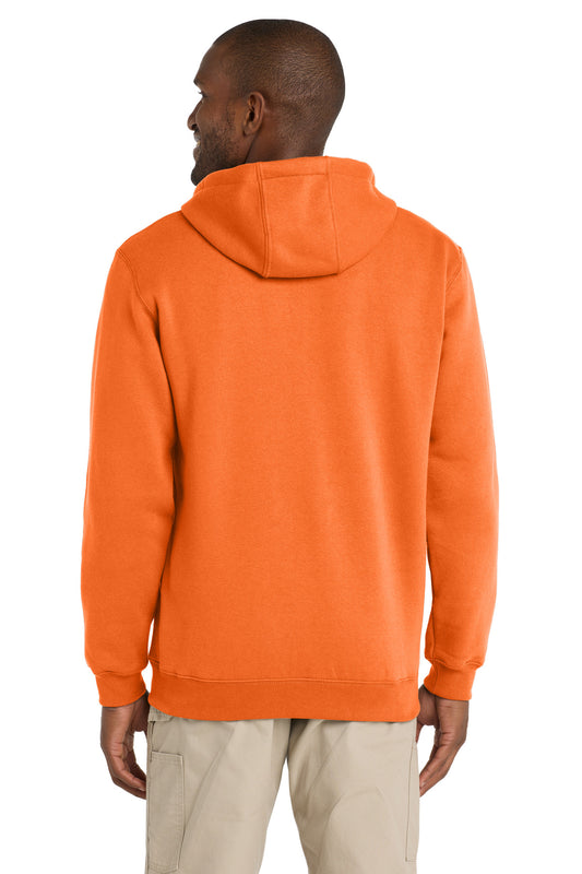 Carhartt Midweight Hooded Zip-Front Sweatshirt. CTK122 Brite Orange