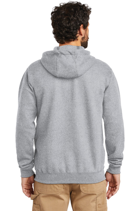 Carhartt Midweight Hooded Zip-Front Sweatshirt. CTK122 Heather Grey
