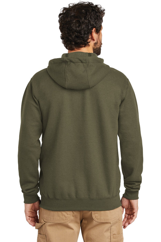 Carhartt Midweight Hooded Zip-Front Sweatshirt. CTK122 Moss
