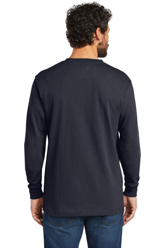Carhartt Workwear Pocket Long Sleeve T-Shirt. CTK126 Navy