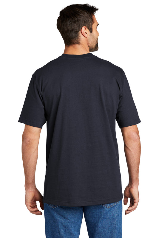Carhartt Short Sleeve Henley T-Shirt CTK84 Navy