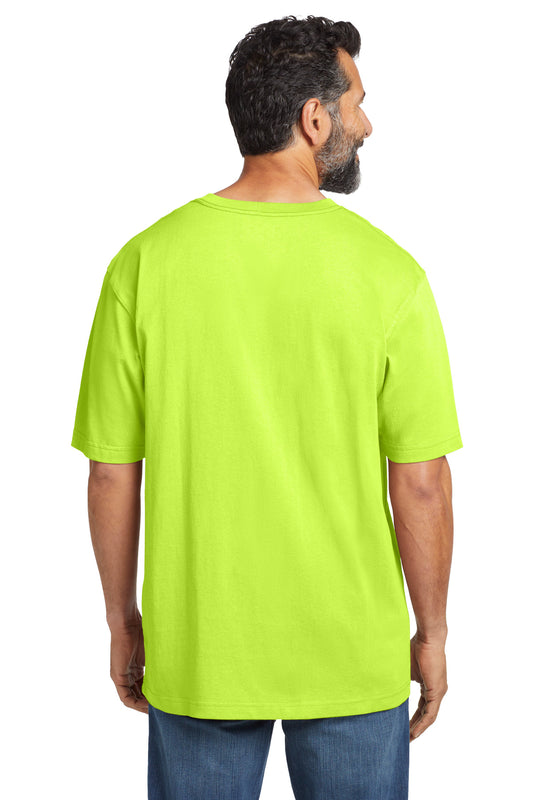 Carhartt Workwear Pocket Short Sleeve T-Shirt. CTK87 Brite Lime