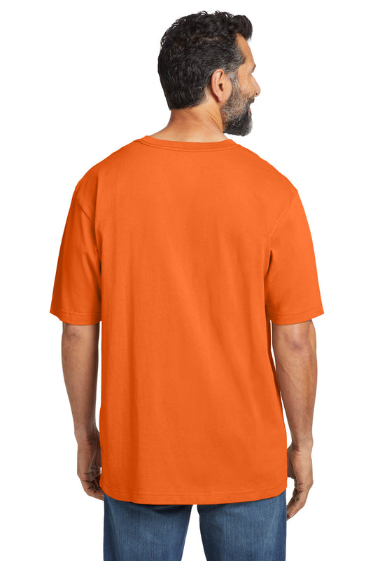 Carhartt Workwear Pocket Short Sleeve T-Shirt. CTK87 Brite Orange
