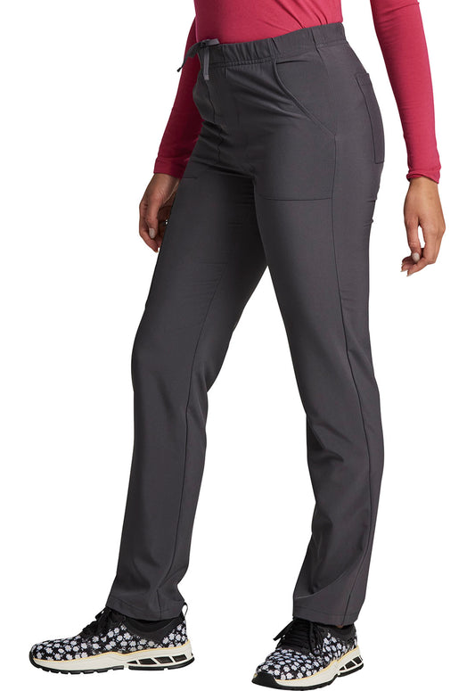 EDS Essentials DK019 Unisex Natural Rise Tapered Leg Pants Pewter Model Image Right Side | Dickies