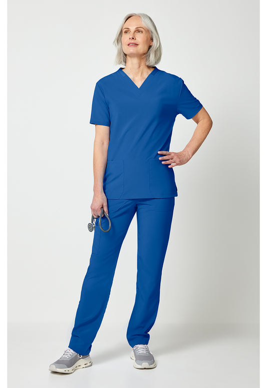 EDS Essentials DK019 Unisex Unisex Natural Rise Tapered Leg Scrub Pants Royal