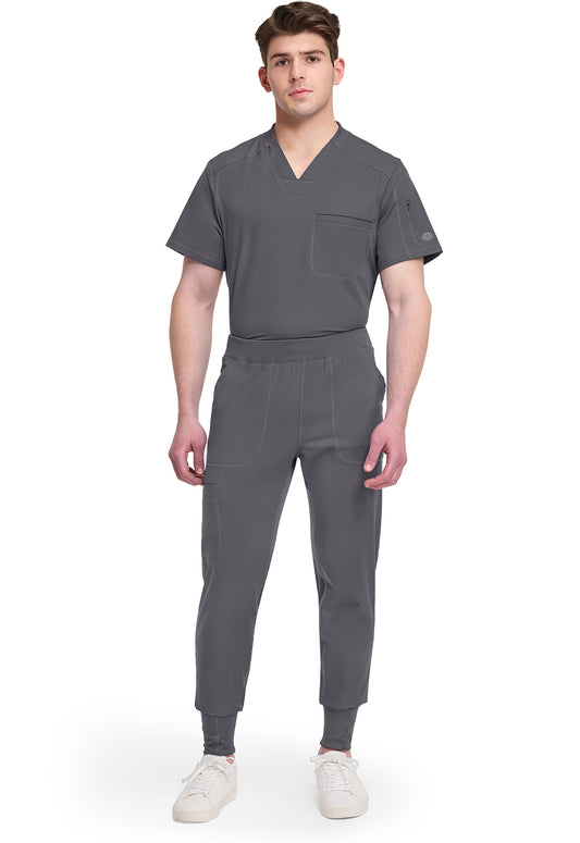 Dynamix DK040 Men's Natural Rise Scrub Joggers Pewter