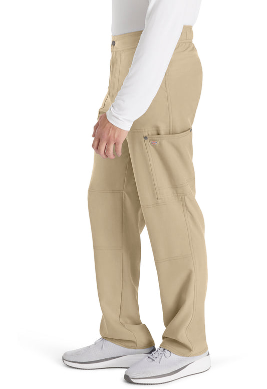 EDS NXT DK216 Men's Mid Rise Zip Fly Straight Leg Pants Khaki