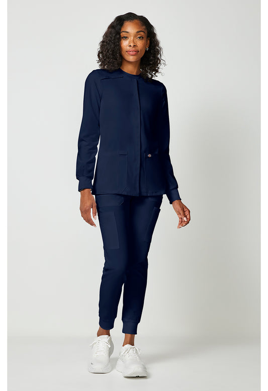 EDS Essentials DK305 Women's Snap Front Warm-up Jacket Navy