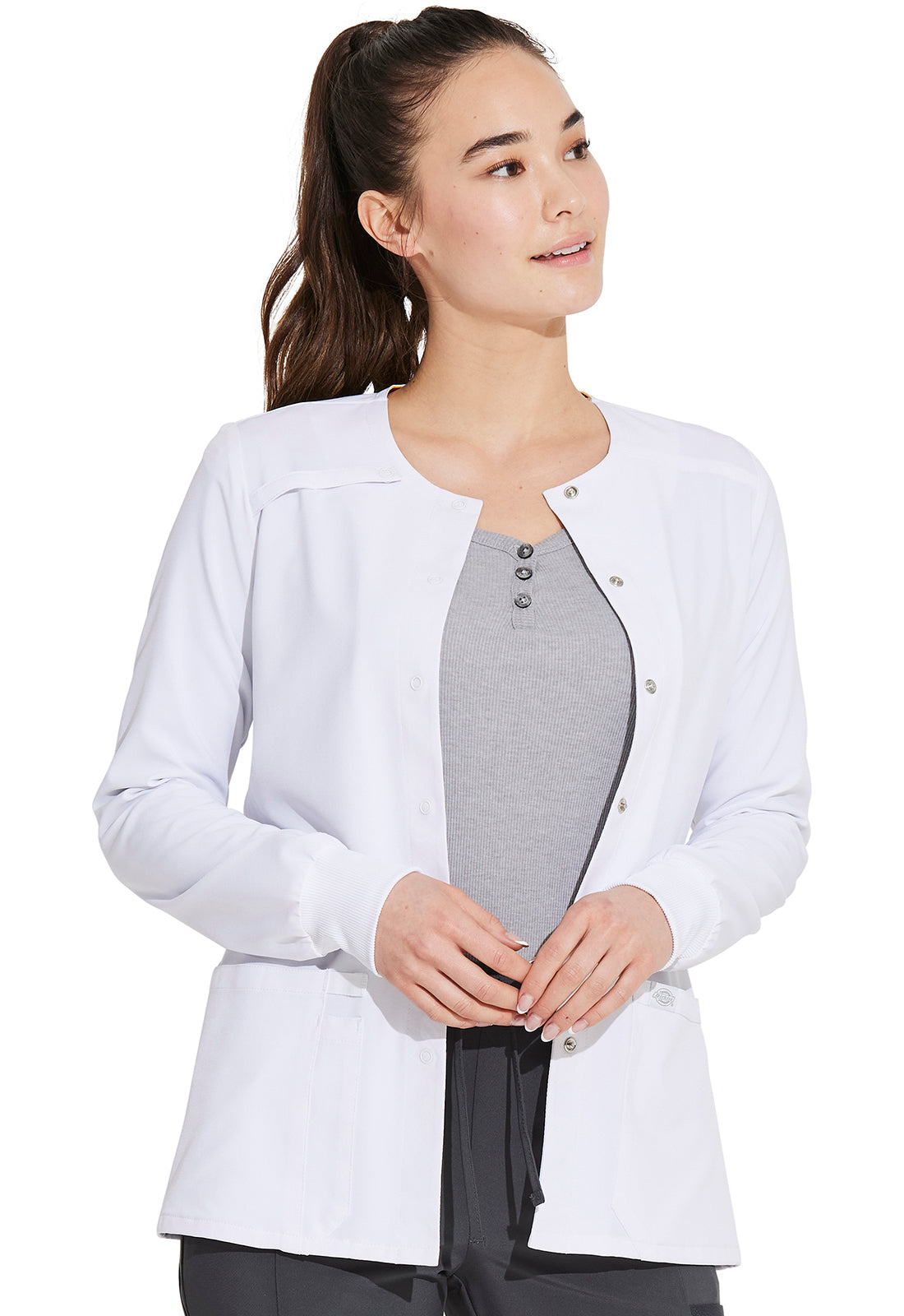 EDS Essentials DK305 Women's Snap Front Warm-up Jacket image 5