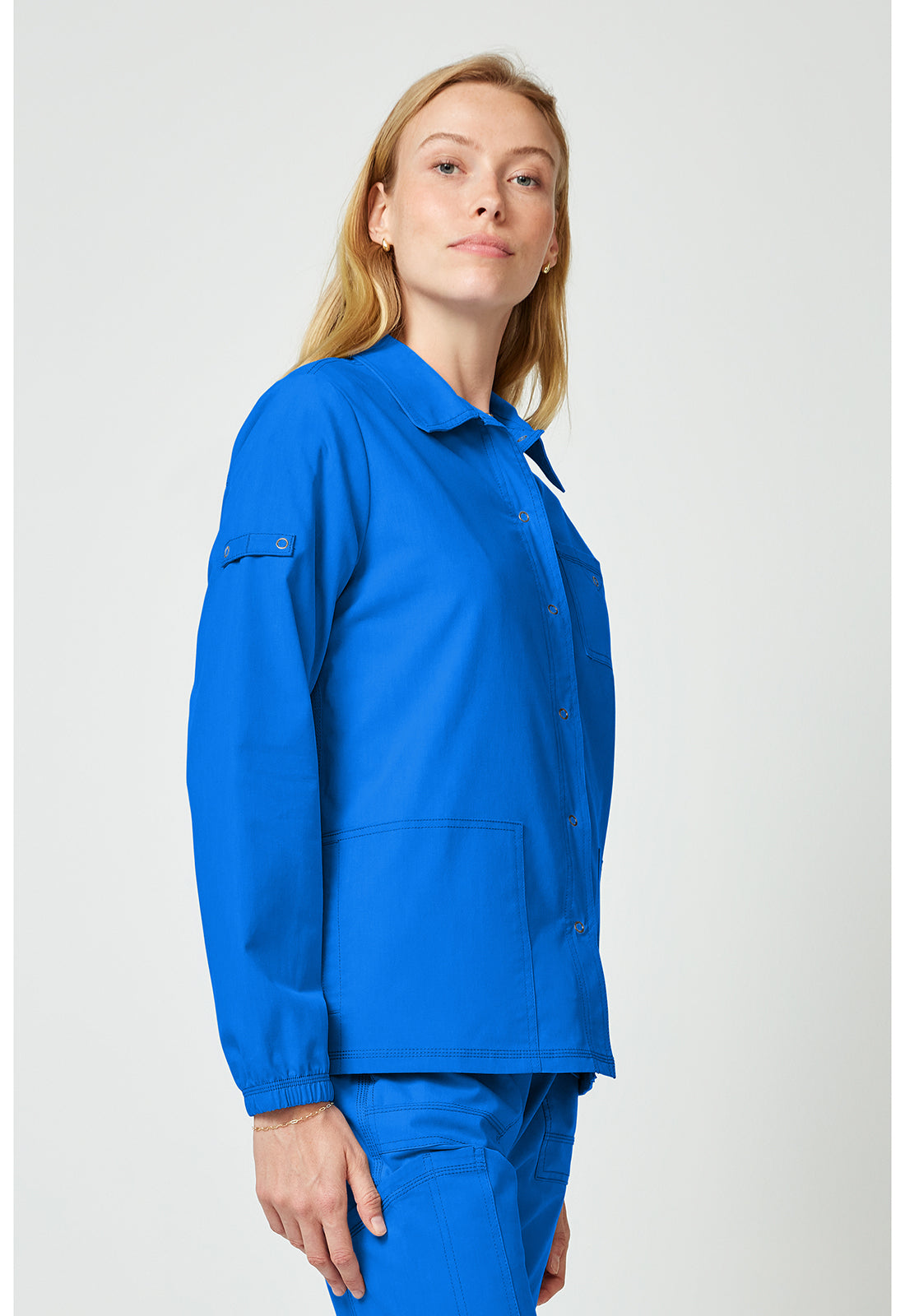 Forge DK343 Women's snap front jacket Royal