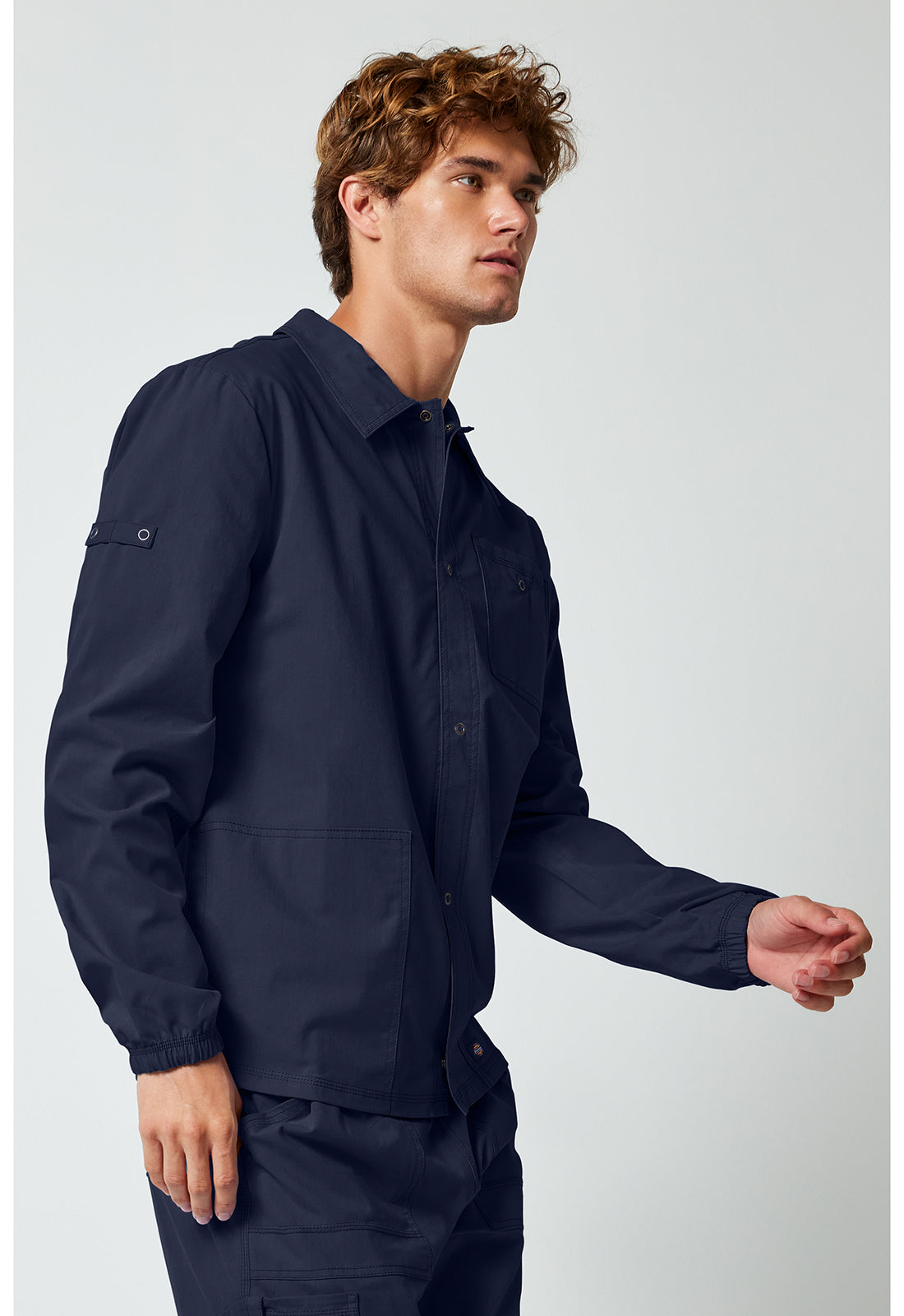 Forge DK344 Men's snap front jacket Navy