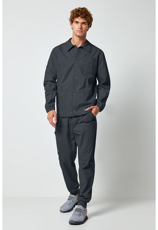 Forge DK344 Men's snap front jacket Pewter