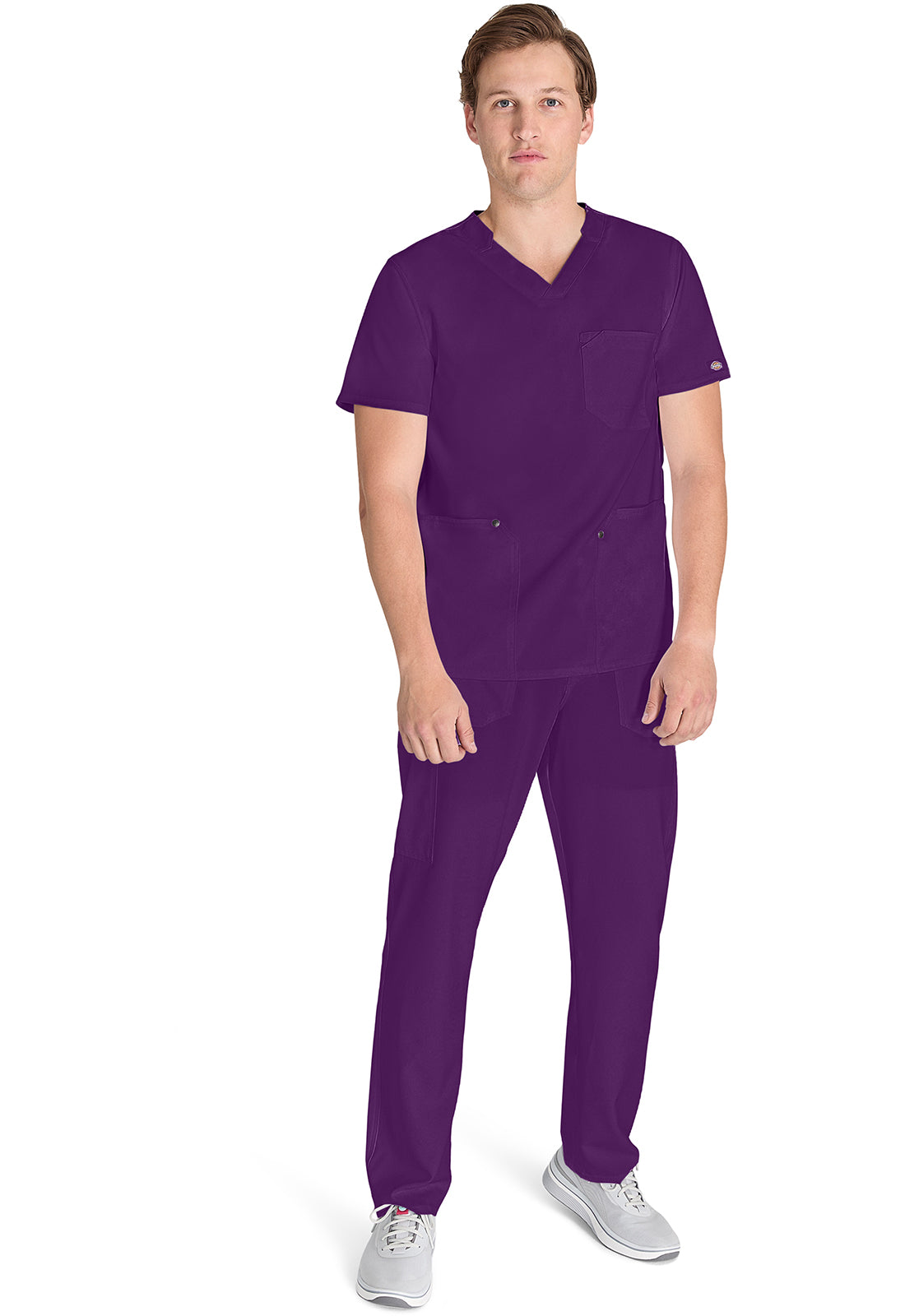 EDS NXT DK677 Men's V-neck Top Eggplant