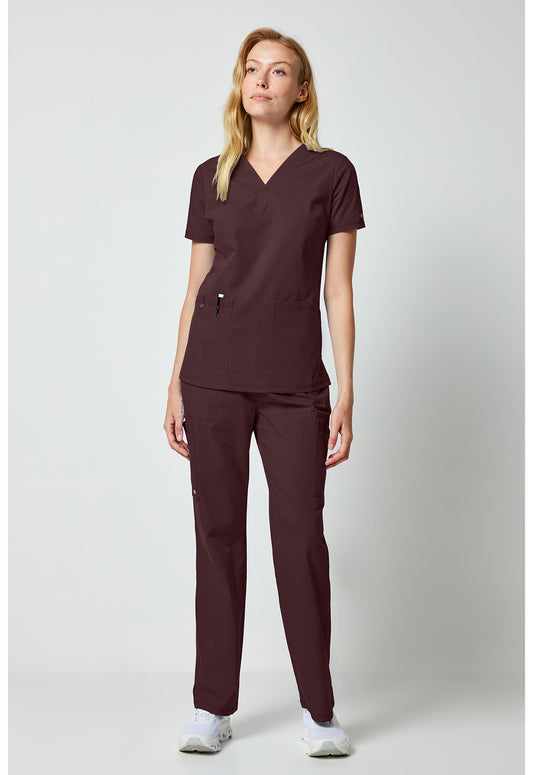 Forge DK856 Women's V-neck Scrub Top Terrain