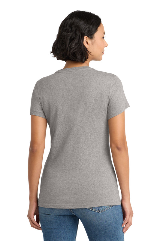District Women's Perfect WeightTee DM104L Heathered Steel