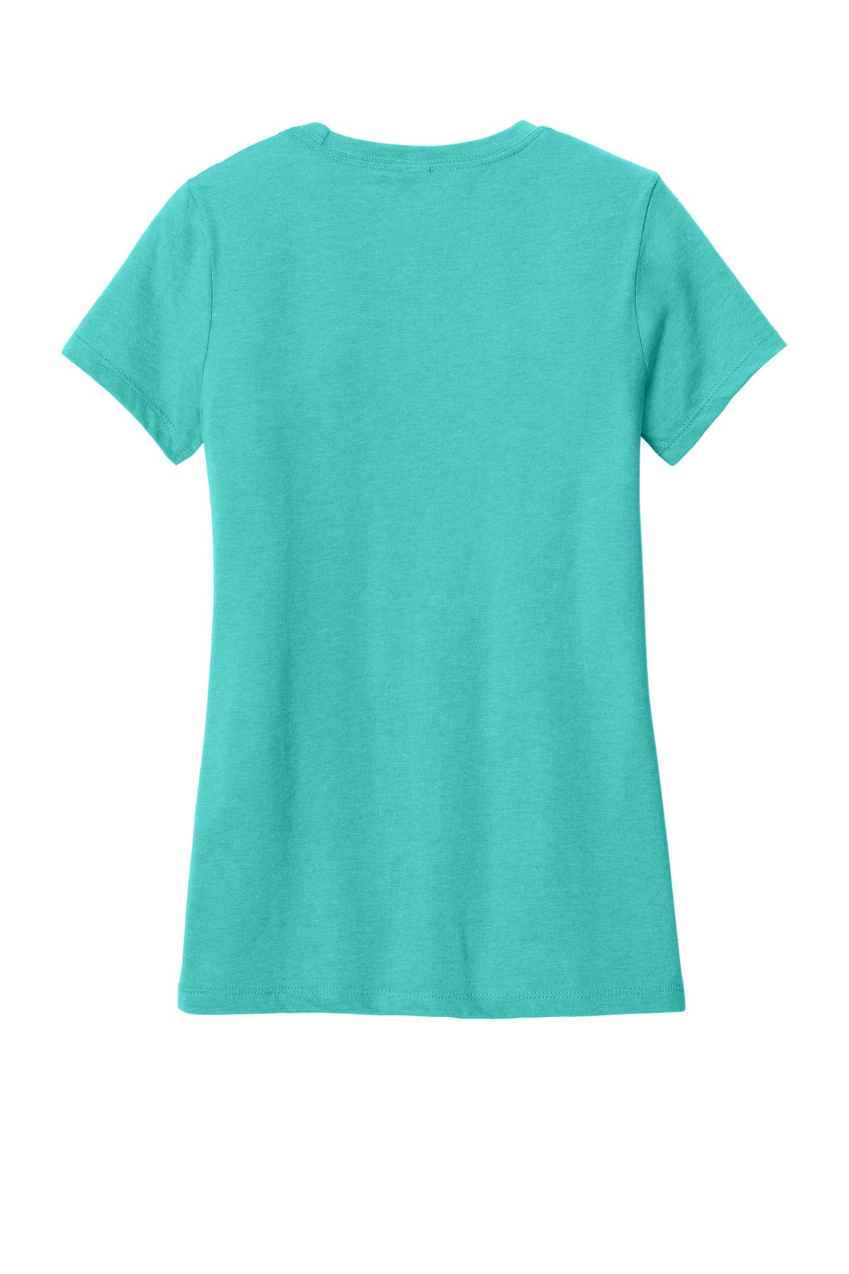 District Women's Perfect Blend CVC Tee DM108L Aqua Heather