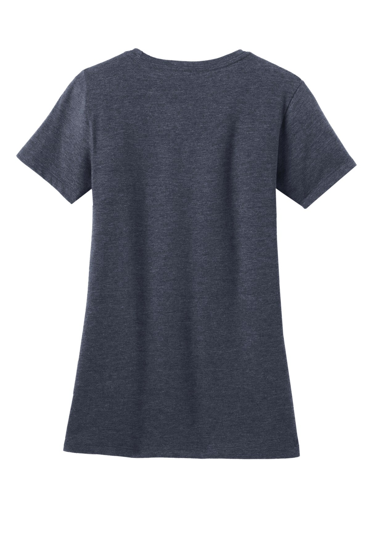 District Women's Perfect Blend CVC Tee DM108L Heathered Navy