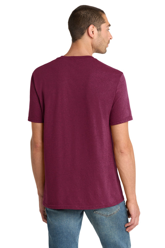 District Perfect Blend CVC Tee DM108 Raspberry Fleck