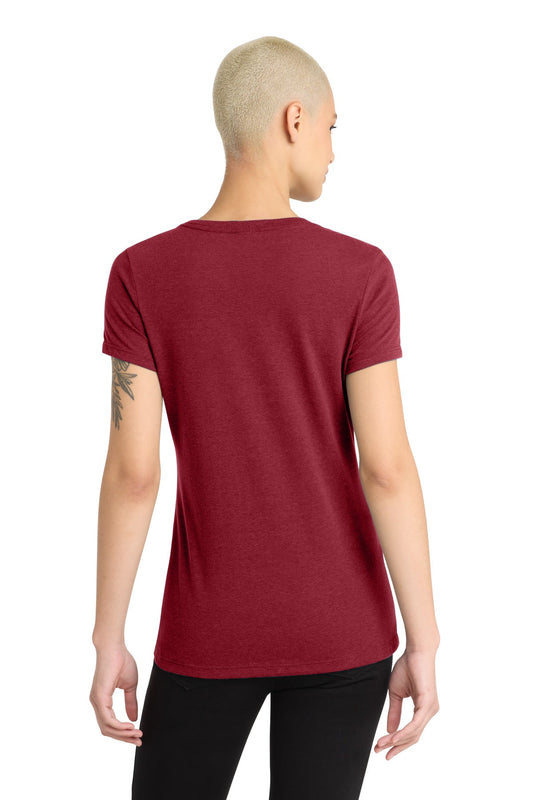 District Women's Perfect Blend CVC V-Neck Tee DM1190L image 2