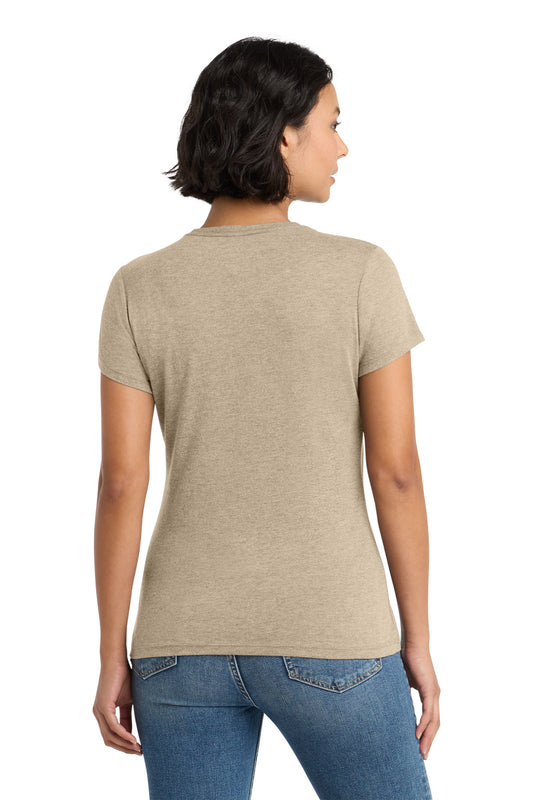 District Women's Perfect Tri Tee DM130L Desert Tan Heather