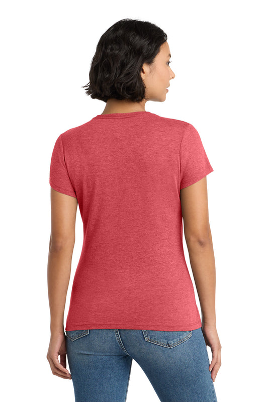 District Women's Perfect Tri Tee DM130L Red Frost