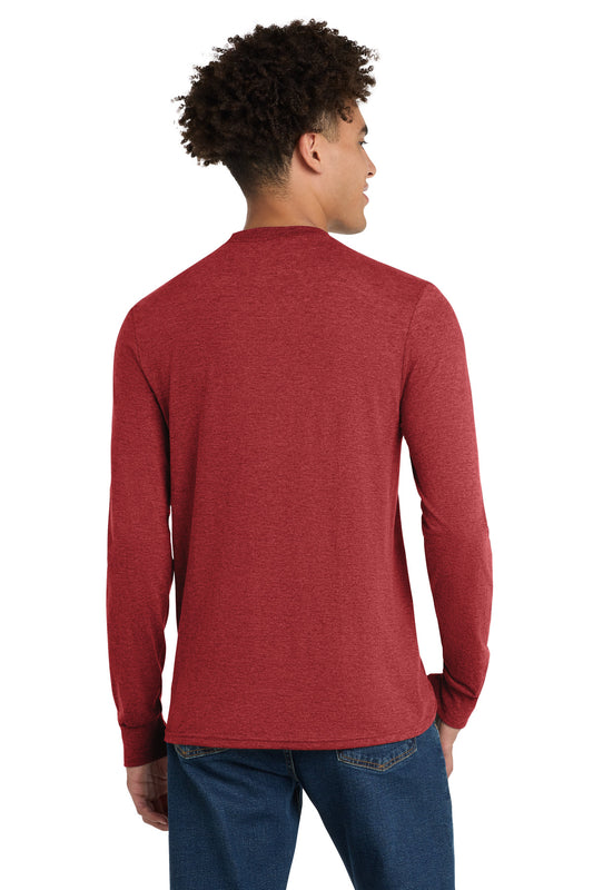 District Perfect Tri Long Sleeve Tee DM132 Red Frost