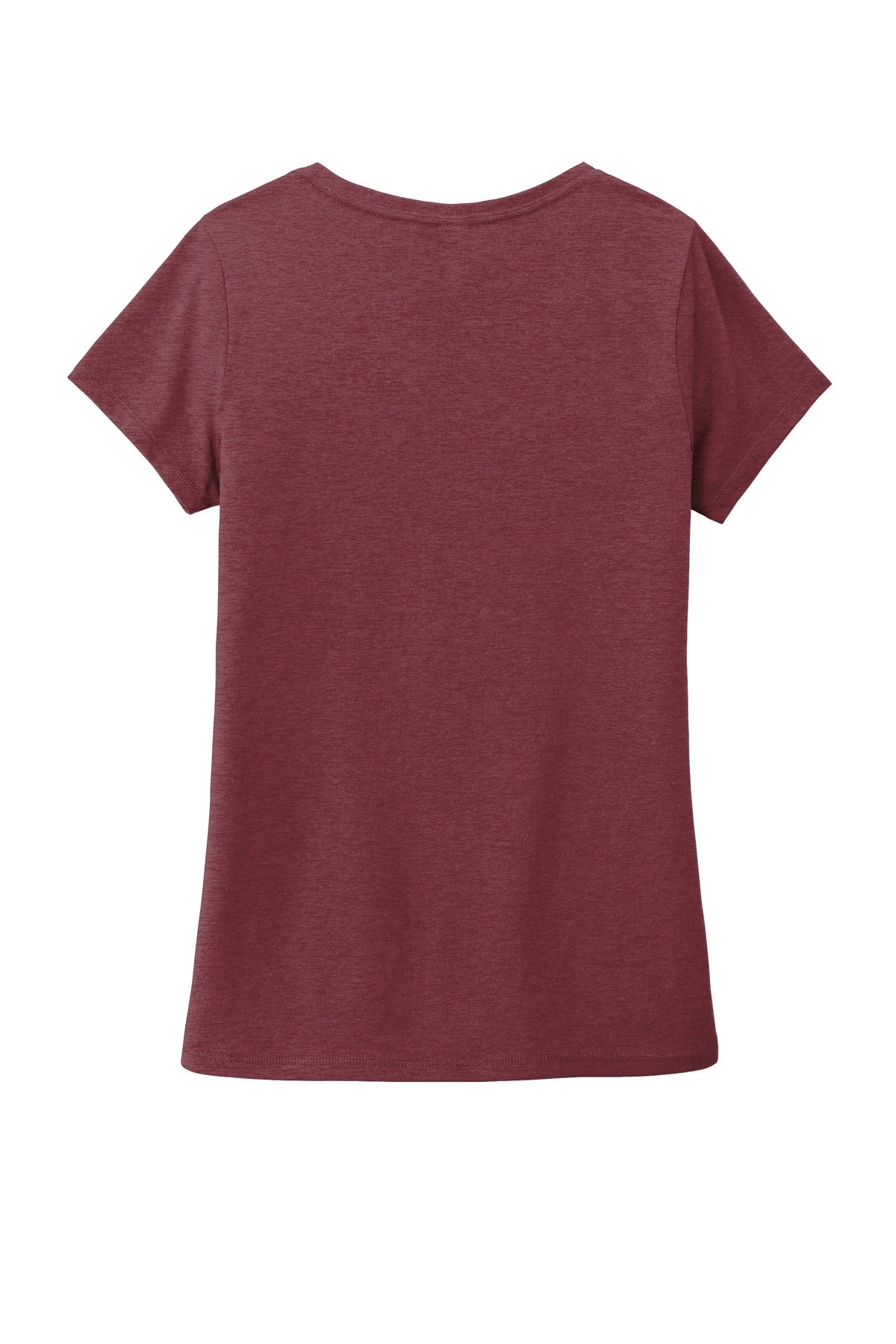 District Women's Perfect Tri V-Neck Tee DM1350L Maroon Frost
