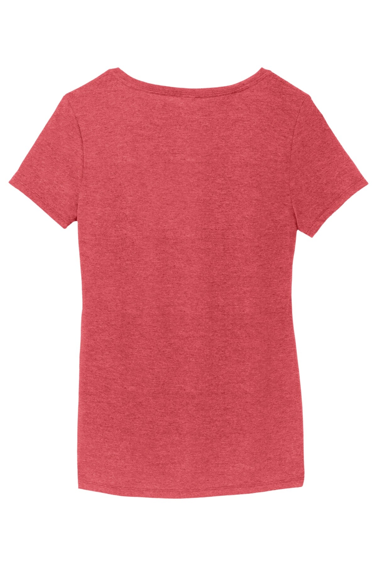 District Women's Perfect Tri V-Neck Tee DM1350L Red Frost