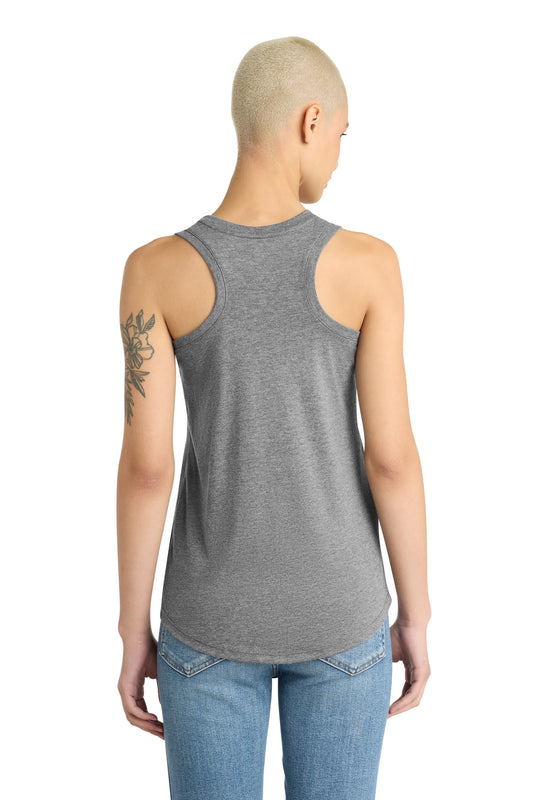 District Women's Perfect Tri Racerback Tank DM138L Grey Frost