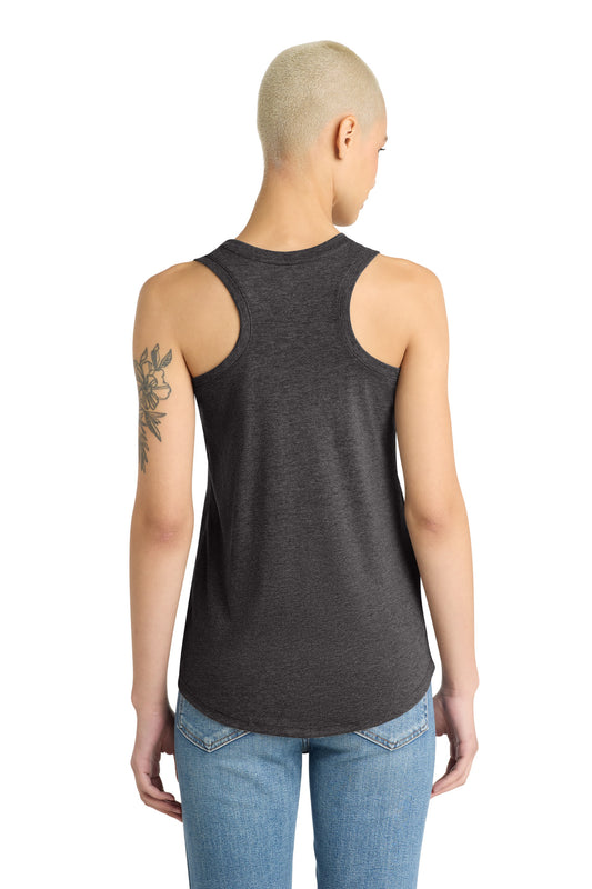 District Women's Perfect Tri Racerback Tank DM138L Heathered Charcoal