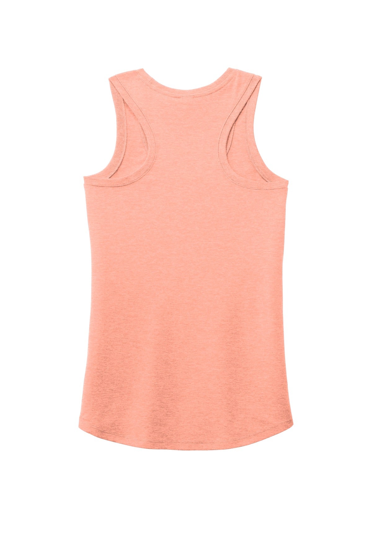 District Women's Perfect Tri Racerback Tank DM138L Heathered Dusty Peach