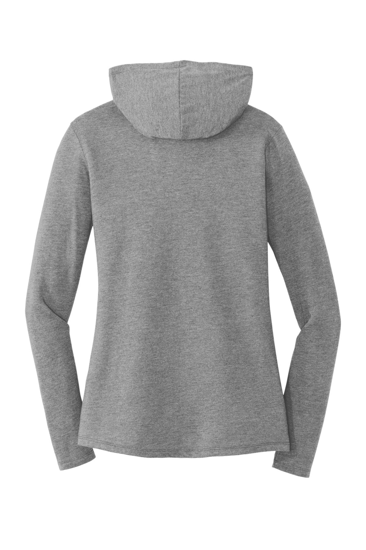 District Women's Perfect Tri Long Sleeve Hoodie DM139L Grey Frost