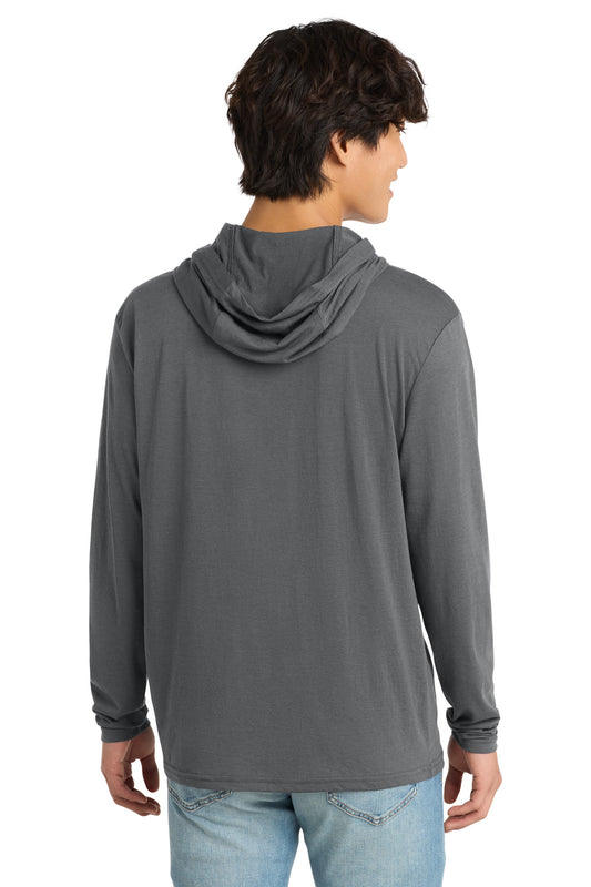 District Perfect Tri Long Sleeve Hoodie DM139 Charcoal