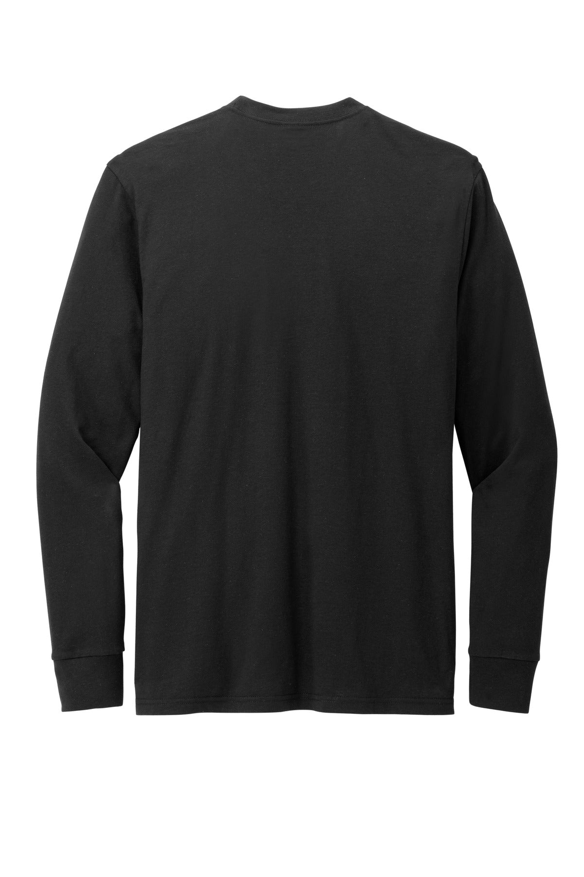 District Perfect Blend CVC Long Sleeve Tee DT109 Black