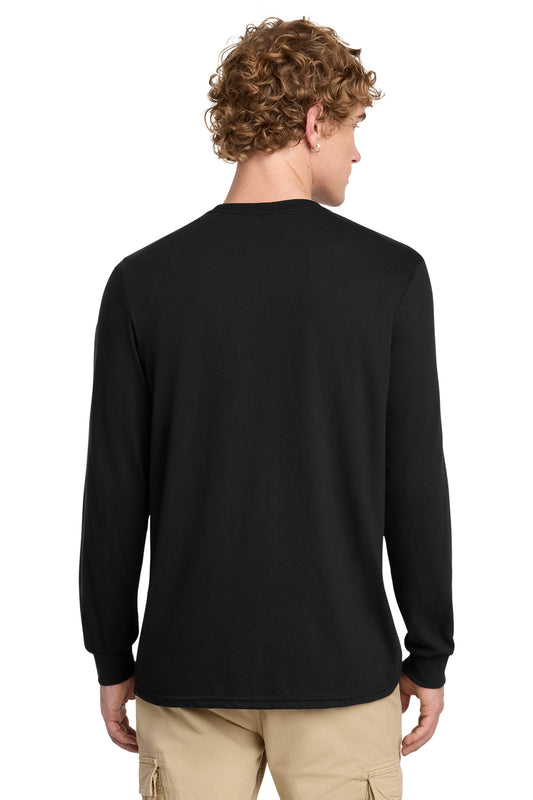 District Perfect Blend CVC Long Sleeve Tee DT109 Black