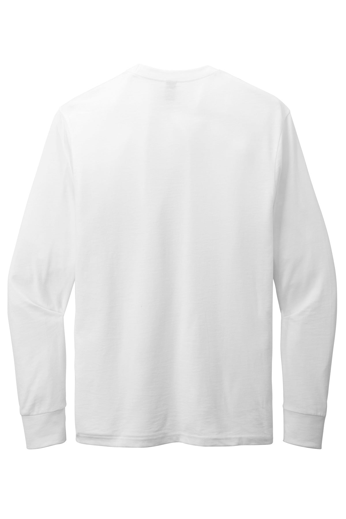 District Perfect Blend CVC Long Sleeve Tee DT109 White