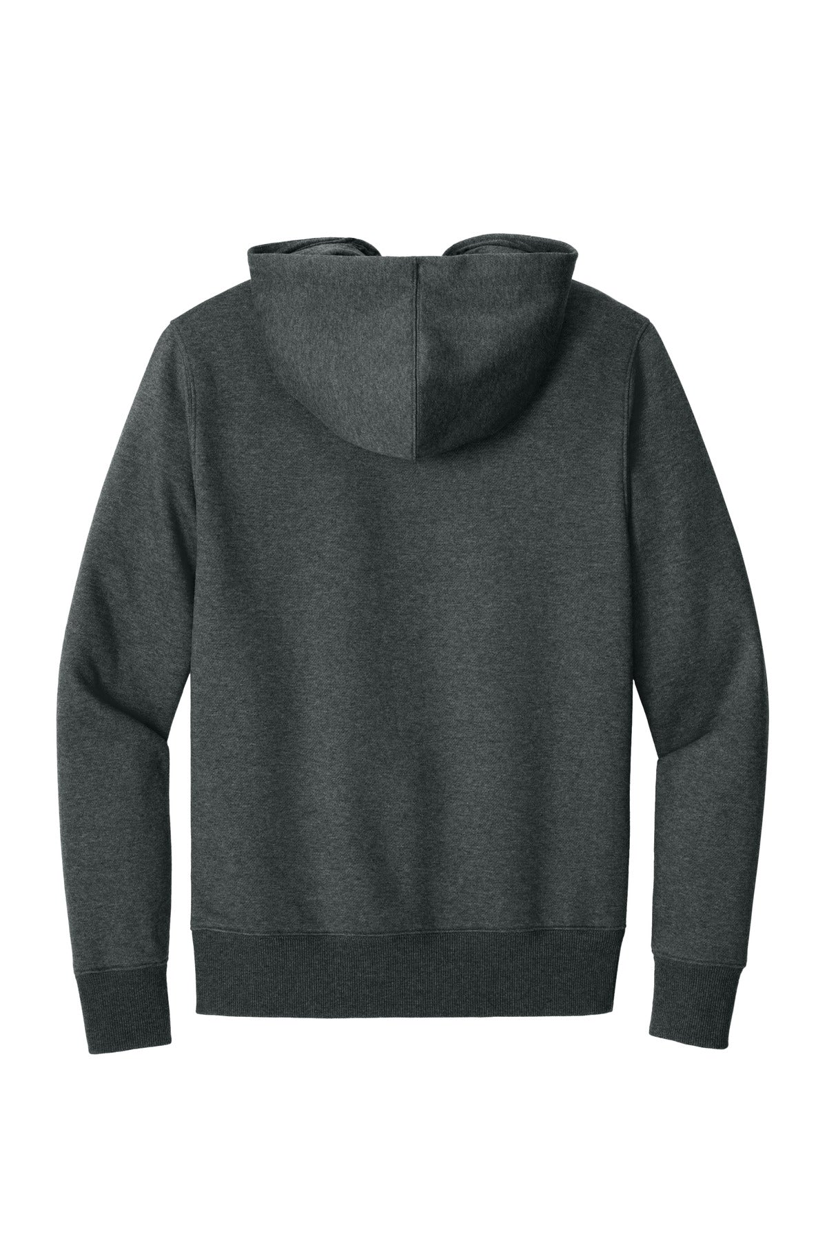 District Perfect Weight Fleece Hoodie DT1101 Heathered Charcoal