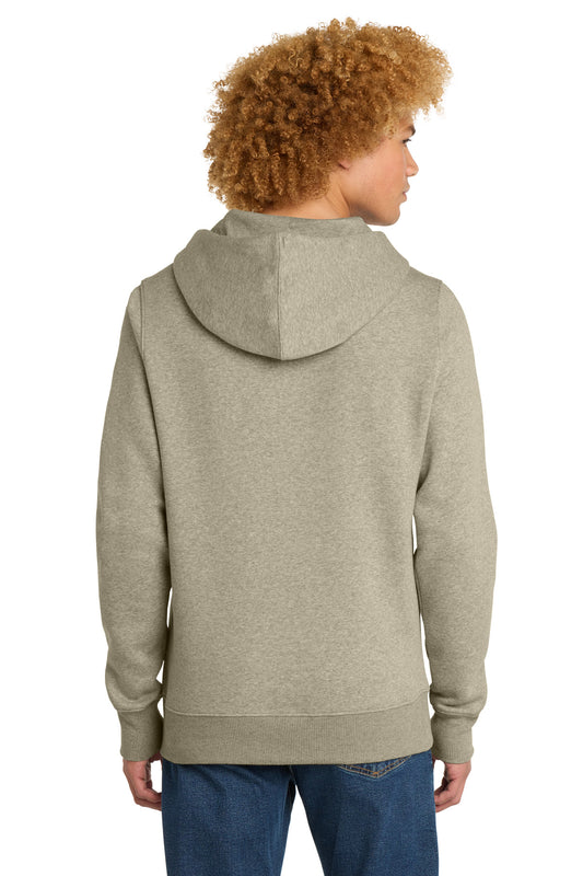 District Perfect Weight Fleece Hoodie DT1101 Heathered Latte