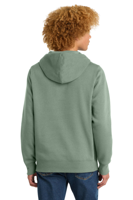 District Perfect Weight Fleece Hoodie DT1101 Laurel Green