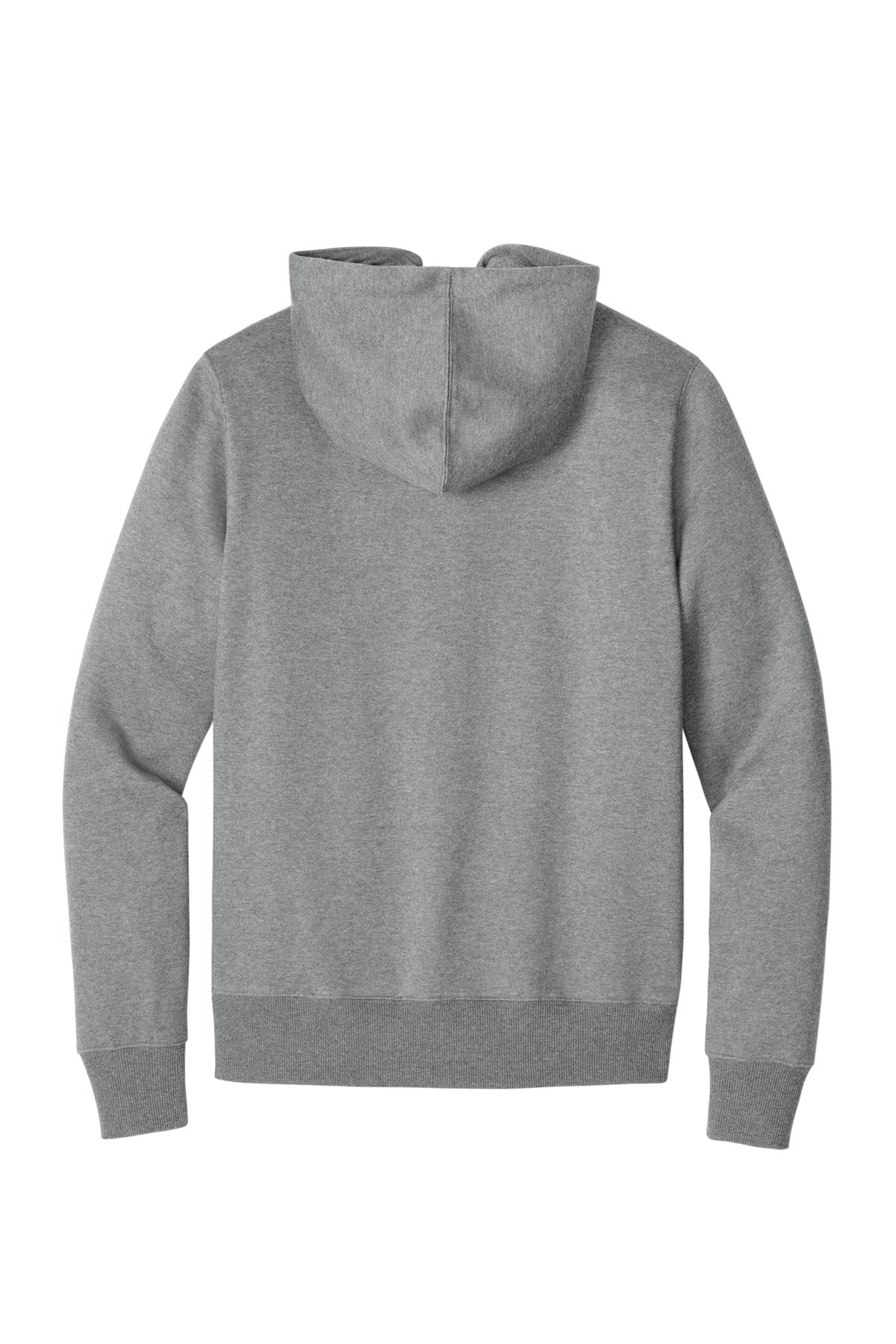 District Perfect Weight Fleece Full-Zip Hoodie DT1103 Heathered Steel