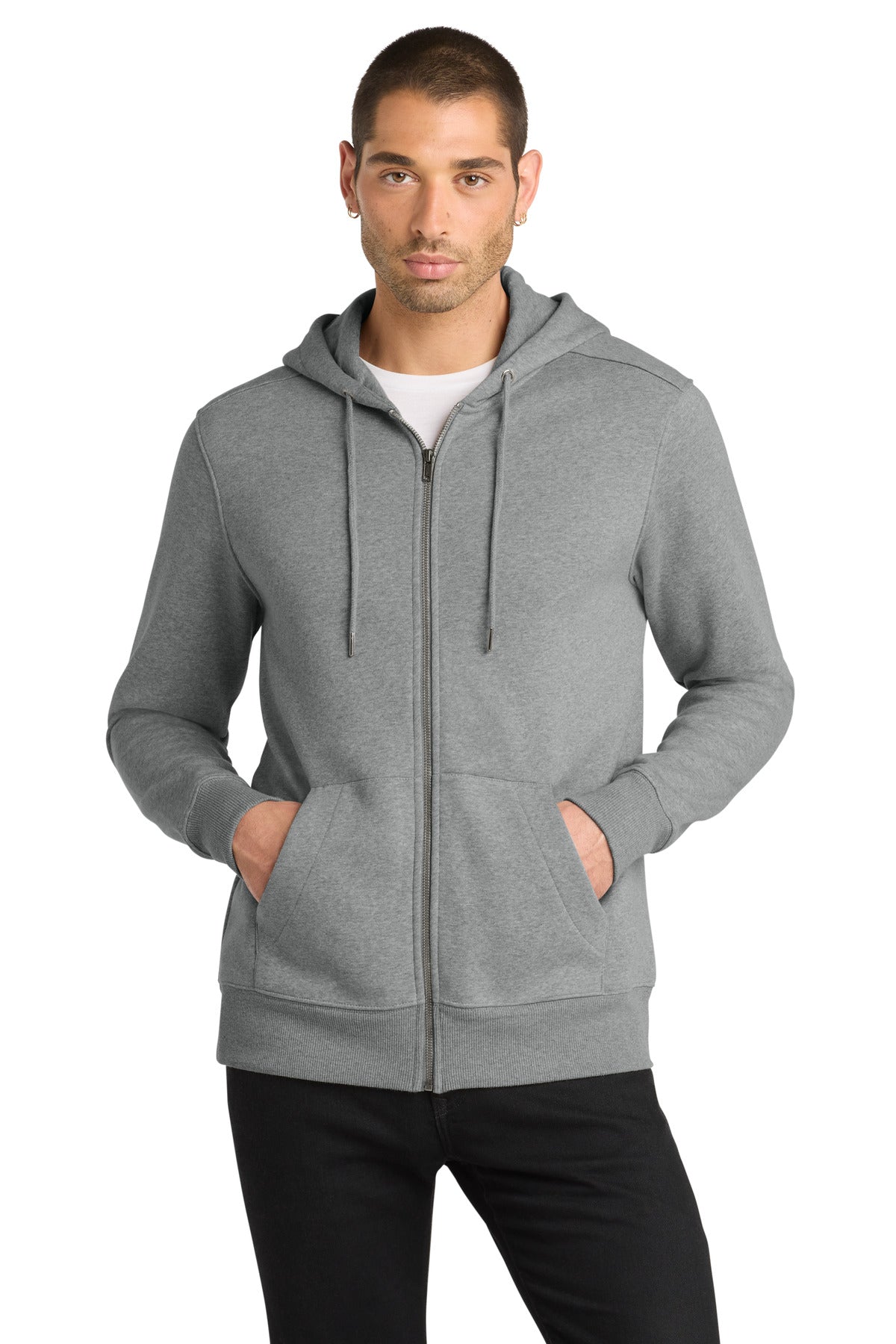 District Perfect Weight Fleece Full-Zip Hoodie