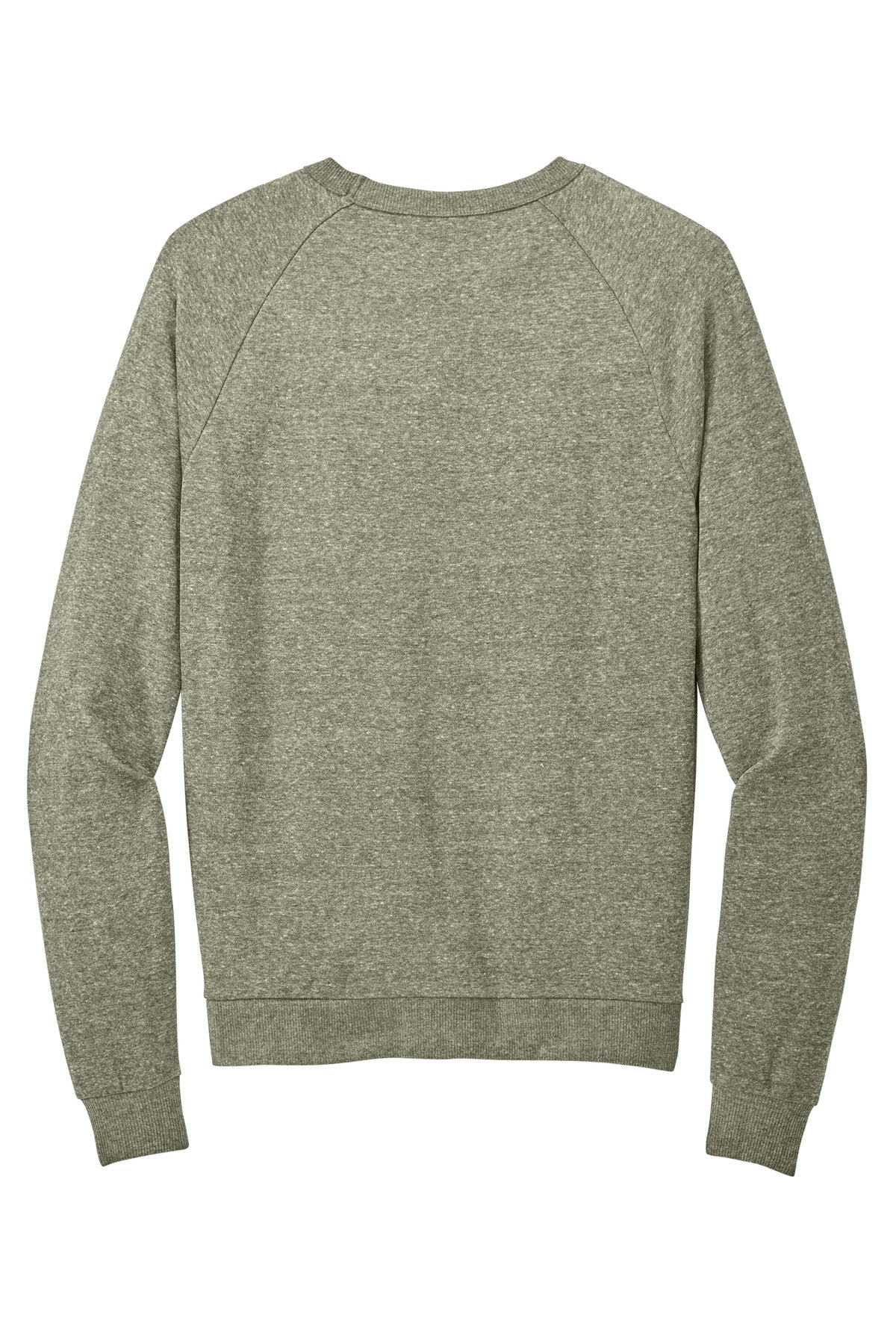 District Perfect Tri Fleece Crewneck Sweatshirt DT1304 Military Green Frost