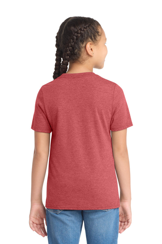 District Youth Perfect Tri Tee DT130Y Red Frost