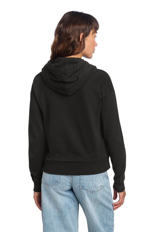 District Women's Perfect Tri Fleece 1/2-Zip Pullover DT1311 Black