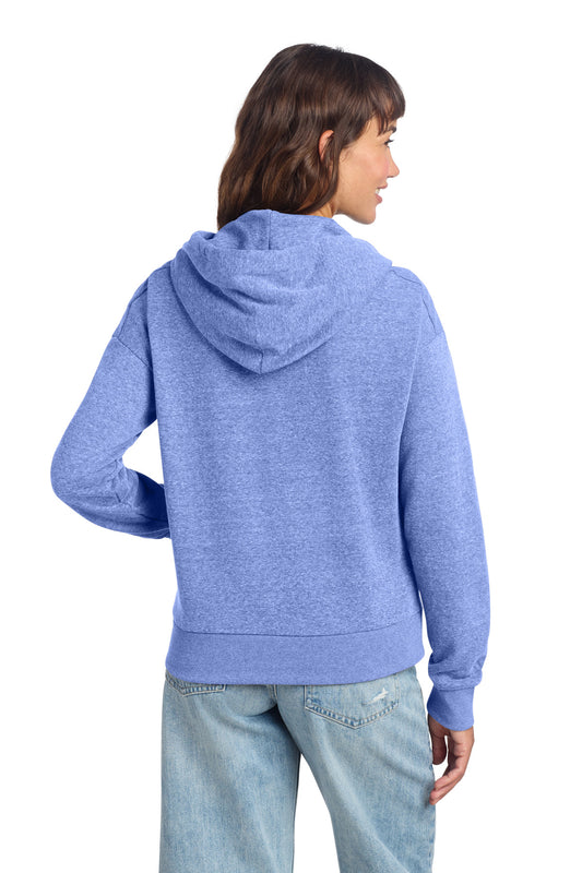 District Women's Perfect Tri Fleece 1/2-Zip Pullover DT1311 Royal Frost