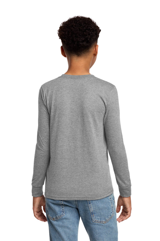 District Youth Perfect Tri Long Sleeve Tee DT132Y Grey Frost