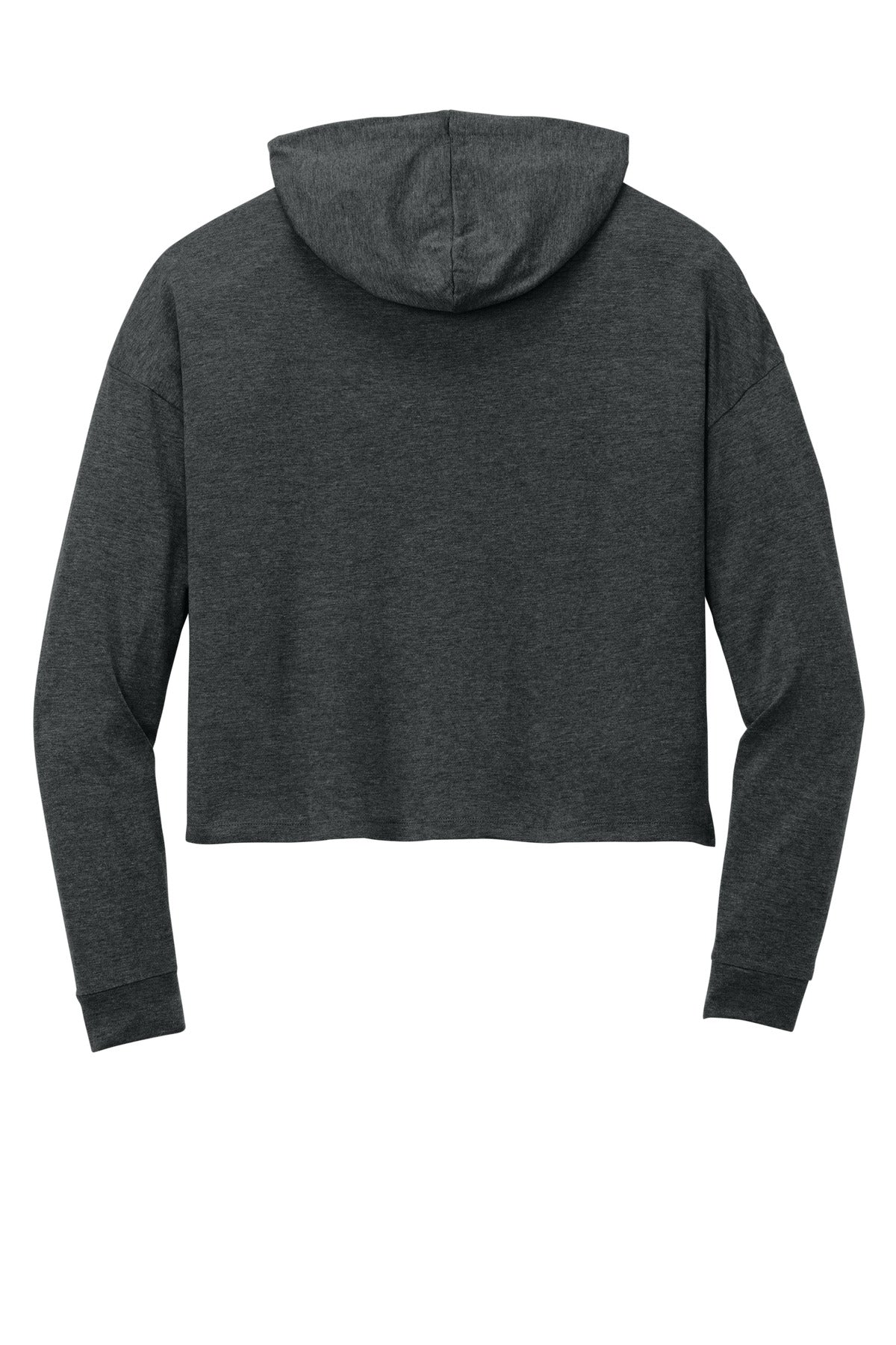 District Women's Perfect Tri Midi Long Sleeve Hoodie DT1390L Black Frost