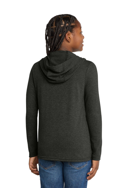 District Youth Perfect Tri Long Sleeve Hoodie DT139Y Black Frost