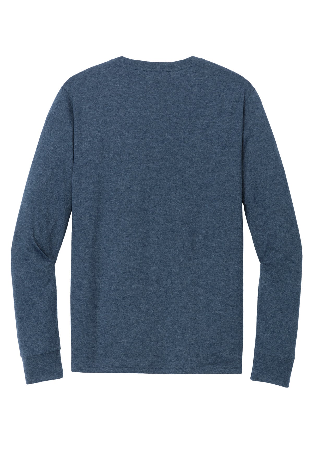 District Perfect Tri Long Sleeve Henley DT145 Navy Frost
