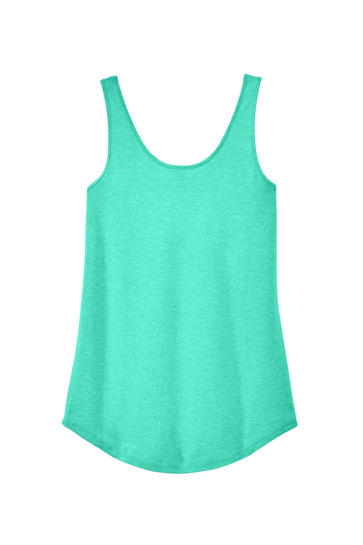District Women's Perfect Tri Relaxed Tank DT151 Aqua Heather